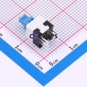 PS-7054DVB-6PL Push Button Switch Through hole Component (THT)-6P,7x7mm Switch Self-Locking Rectangle Plunger 500mA 24V - Product Image 2