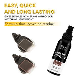 Pizzo tinta Spray 100Ml <span class=keywords><strong>3</strong></span> colori Private Label per parrucca in pizzo Esay da usare e non appiccicoso pizzo tinta Spray parrucca Spray - Product Image 3
