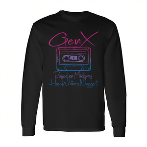 Camiseta retro de manga larga de la serie Gen X Raised On Mixtapes - Product Image 2