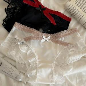 Vente en gros Sous-vêtements magnétiques pour femmes en dentelle hipster transparente sans couture très brillante coupe ajustée et fine - Product Image 4