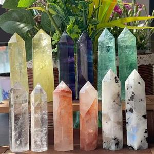 Venta al por mayor a granel Natural Mixed Tower Wand Reiki Healing Mix Material Point Crystal Craft para la decoración - Product Image 1