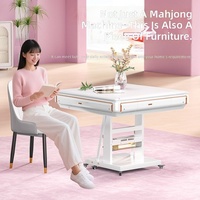 Automatische Luxuriöse Moderne Metall-Mahjong-Maschine 2026 Neu Vier-Port Leise Heizung Klappbarer Mahjong-Tisch für den Hausgebrauch mit Stuhl