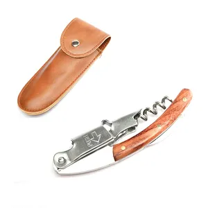 Professional All In One Fancy Pulltap Waiters Corkscrew Rosewood Bottle Opener Wing Corkscrew