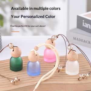 ขวดน้ำหอมปรับอากาศในรถยนต์สีสันสดใสแบบฝ้าพร้อมหูจับ โปร่งแสงไล่เฉดสี พิมพ์ลายซิลค์สกรีน ใช้เป็นเครื่องกระจายกลิ่นหอมตกแต่ง - Product Image 2