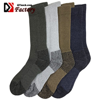 Personnalisé Laine Doux Chaud Thermique Randonnée Équipage Hommes Travail Ski Hiver Extérieur Chaussettes Trekking Randonnée Wading Trail Chaussettes