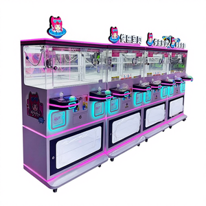 Machine à griffes commerciale double pour poupées et snacks, modèle mini boutique, entièrement transparente, pour influenceurs, transfrontalière - Product Image 1