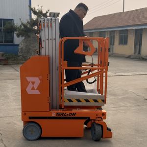 Plataforma Elevadora Telescópica para Trabajo en Altura, Transpaleta Elevadora, Elevador de <span class=keywords><strong>M</strong></span>ástil, Plataforma de Trabajo Suspendida, Precio Mayorista - Product Image 2