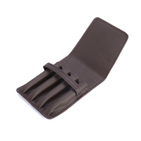 Étui à crayons en cuir PU, porte-stylos portable créatif, étui à stylos promotionnel pour étudiants, bureau, entreprise, étui de protection