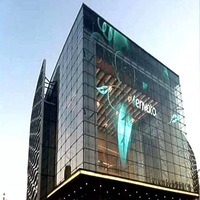 Película transparente flexible para ventanas de vidrio, película LED para vidrio, pantalla led transparente autoadhesiva, precio de fábrica