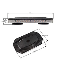 Emark SAE 12V/24V LED balise de secours nouvelle mini barre lumineuse stroboscopique ambre voiture camion accessoire stroboscopique voyant d'avertissement avec boulon unique