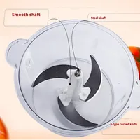 Hachoir à viande électrique domestique, capacité de 2 L, 4 lames, 300 W, pour dinde, pommes de terre, bases de soupe, garnitures de sandwichs et buffets de traiteur
