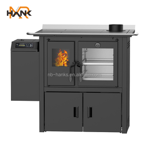 Poêle <span class=keywords><strong>à</strong></span> granulés de <span class=keywords><strong>bois</strong></span> multifonctionnel <span class=keywords><strong>à</strong></span> biomasse 8KW Foyer d'intérieur économique avec télécommande en vente - Product Image 2