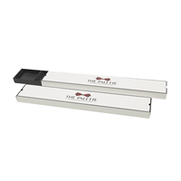 Boîte à biscuits en papier personnalisée avec logo, emballage rectangulaire long pour biscuits, pour boulangerie, cadeau alimentaire