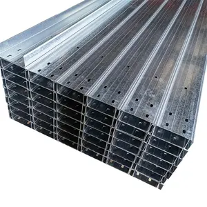 China Factory 2.0MM Light Gauge Floor Joists Purline Steel Structure Galvanized C-shaped Steel