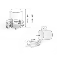 Couverture de bouton poussoir de protection transparente en PC de grande taille pour commutateur, OEM/ODM
