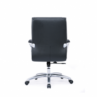 Chaise de bureau exécutive ergonomique en cuir véritable FactoryDirect, inclinable, avec support lombaire, réglable en hauteur, design traditionnel