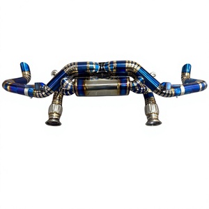 Tubo de escape Vortex Racing Burnt Blue Titanium para Audi R8 5.2L V10 de aspiración natural, piezas de mejora para ajuste de sonido. - Product Image 1