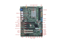 Placa Base ODM H610 LGA 1700, 4*SATA, 1*M.2, 2*Ventiladores, Máx. 6*LAN, ATX, con 2*PC DDR4, 8*USB para Computadoras Industriales