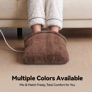 Almohadilla Masajeadora de Pies Cálida con Calor y Vibración, Apagado Automático Seguro, Calentador de Pies Portátil para el Hogar, Sofá, Dormitorio - Product Image 1