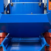 Machine de polissage vibratoire de qualité industrielle, finition automatique par vortex pour applications industrielles de finition miroir sur métal