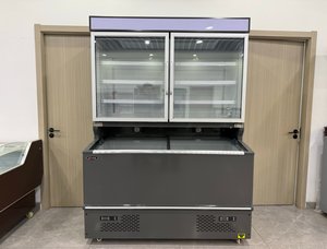 Unité de réfrigération commerciale combinée à double température pour supermarché et restaurant, moitié congélateur, moitié réfrigérateur - Product Image 3