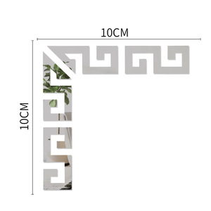 Adesivi Murali a <span class=keywords><strong>Specchio</strong></span> in Acrilico con Linea Diagonale, Decorazione Fai-da-Te per Casa e Mobili, <span class=keywords><strong>Adesivo</strong></span> Decorativo a <span class=keywords><strong>Specchio</strong></span> - Product Image 4