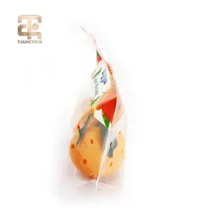 Custom Printed Clear Eco Supermarket Food Protection Zipper Fruits And Vegetables Packaging Bags