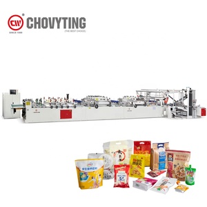 Pouch Bag Machine Zipper Bag Machine Automatic Multi-function Plastic Laminated 3 Sides Sealing Zipper Pouch Ziplock Doypack Self Stand Up Bag Making Machine