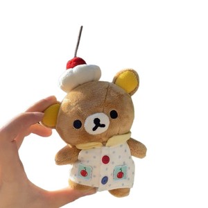 Nuevo Llavero de Peluche Suave de la Serie Rilakkuma (Shopkeeper) Estilo Japonés, Colgante 3D en Forma de Corazón para Bolsos - Product Image 5