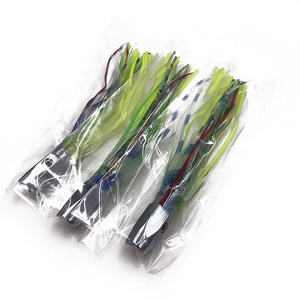 8 pulgadas 120G Big Game cabeza de Metal de alta velocidad curricán calamar falda señuelos atún Marlin océano pesca en aguas profundas - Product Image 3