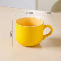 Tasse de petit déjeuner en céramique de grande capacité de style nordique tasse à café tasses à thé Latte