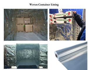Papel de aluminio de aislamiento reflectante cortable/tela tejida reforzada con <span class=keywords><strong>PET</strong></span> metalizado/EPE/cubierta de paleta de burbujas cubierta de paleta de plástico - Product Image 2