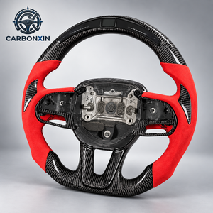 Volant personnalisé en fibre de carbone pour Dodge Charger Challenger Durango Demon SRT Journey RT Viper TRX SXT Hellcat {sans airbag} - Product Image 3