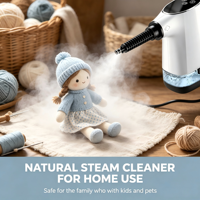 Vaporizador Limpiador Ligero de 1200W con Calentamiento Rápido, Tanque de Agua de 550ml, Multiusos para Hogar y Comercio