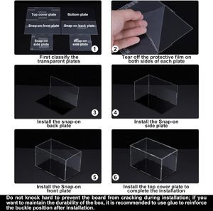 Cube en plexiglas transparent 15 x 13 x 11 cm, boîte de rangement transparente, <span class=keywords><strong>petite</strong></span> <span class=keywords><strong>vitrine</strong></span> anti-poussière <span class=keywords><strong>pour</strong></span> objets de <span class=keywords><strong>collection</strong></span> - Product Image 6