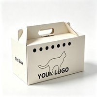 Boîte en carton ondulé personnalisée avec logo pour animaux de compagnie, emballage de haute qualité pour volailles et animaux, boîte d'emballage pour animaux avec encre de soja