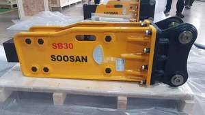 DISJONCTEUR HYDRAULIQUE DE TYPE SUPÉRIEUR SOOSAN SB30 GARANTIE D'UN MOIS AVEC PIÈCES DE RECHANGE APPROPRIÉES TUYAUX BOÎTE À OUTILS BURIN CYLINDRE NITOGENE - Product Image 5