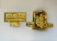 Ataúd de Plástico de Lujo de Estilo Americano de Buena Calidad, Modelo 23 #   Artículos Funerarios Virgen María Corner