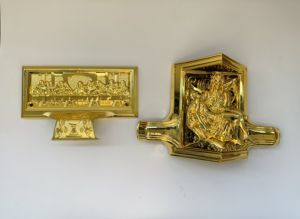 Esquina de plástico para ataúd Modelo 20 # Virgin Mary Corner Funeral Handle - Product Image 2