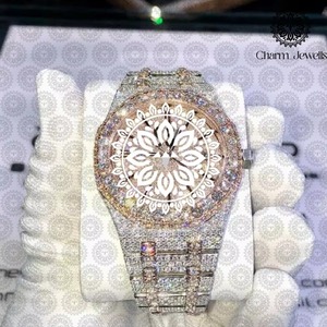Montre en Moissanite et Diamant, Bijou de Luxe Unisexe, Fourniture en Gros, Disponible à Prix Abordable - Product Image 5