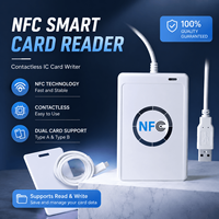 Lector de Tarjetas Inteligentes USB ACR 122U 13.56 MHz RFID, Lector de Etiquetas NFC, Lector de Etiquetas de Redes Sociales, Lector Sin Contacto