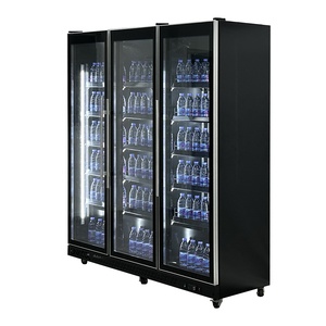 Refrigerador de bebidas frías de alta calidad Refrigerador y <span class=keywords><strong>congelador</strong></span> de supermercado usado de vidrio transparente - Product Image 1