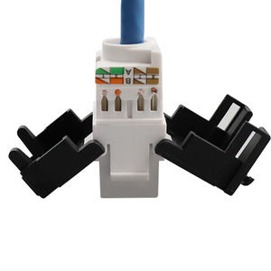 Connecteurs Keystone Ethernet Cat6 <span class=keywords><strong>RJ45</strong></span> 180 degrés Idéal pour les panneaux de <span class=keywords><strong>brassage</strong></span> Blanc et  Socket - Product Image 6