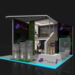 Booth Dek Ganda 20X20 untuk Booth Pameran Dagang CES Show