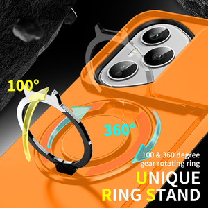 <span class=keywords><strong>Funda</strong></span> Magnética Antigolpes para Teléfono Móvil con Diseño de Armadura Azlefo, TPU+PC, Soporte Metálico Giratorio de 360 Grados para Honor 400, 400Pro, 400Lite, X9c - Product Image 3