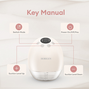 Extractor de Leche Eléctrico Portátil de Doble Extracción HORIGEN, Económico, Manos Libres, 4 Modos, 9 Niveles, Inalámbrico - Product Image 2