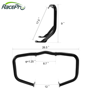 RACEPRO RP0890-1036B noir autoroute <span class=keywords><strong>Crash</strong></span> <span class=keywords><strong>Bar</strong></span> moteur garde pare-chocs Stunt Cage pour Harley <span class=keywords><strong>Sportster</strong></span> S 1250 2020-2023 - Product Image 4