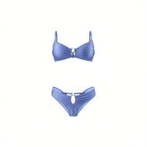 Set Bikini HDJ Blu Taglia 42 44 46 48 con Dettaglio Cutout Frontale - Product Image 4
