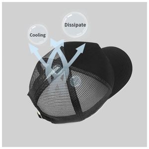 Casquette de baseball 5 panneaux en coton pur et maille respirante pour le sport, nouvelle mode été 2024 - Product Image 5