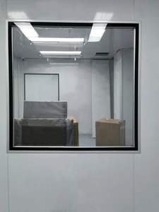 Porte de gymnase horizontale en aluminium, fenêtre modulaire, salle blanche insonorisée, étanche, verre trempé, design industriel, école - Product Image 4